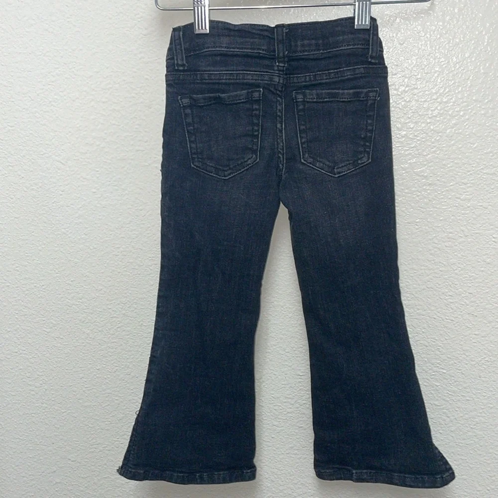 Children's Place Black Flare Denim Jeans Girl’s Kid’s Size 4
